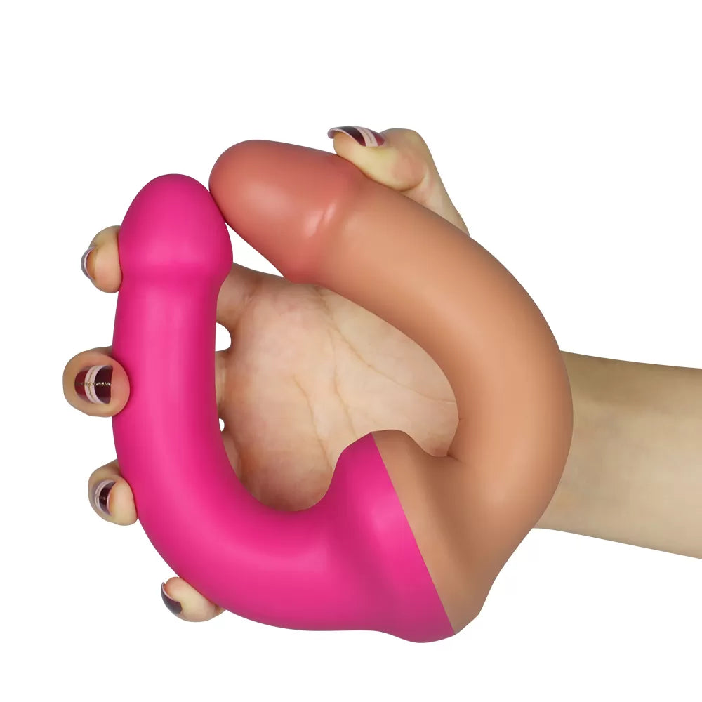 Holy Dong - Ultra Yumuşak Doku Çok Esnek Çift Taraflı Realistik Silikon Double Dildo Gerçeki Yapay Penis 32 CM