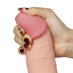Ultra Soft Eğik Realistik Dildo Güçlü Titreşimli Yumuşak Doku Gerçekçi Yapay Penis Vibratör 20 CM