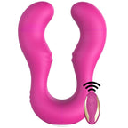 Seraph Pro - Şarjlı Uzaktan Kumandalı Çatal Çift Taraflı Çift Motorlu Güçlü Titreşimli Vibratör Esnek Silikon Strapless Strapon
