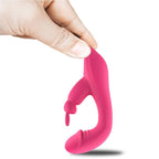 OLLY - Manyetik Şarjlı Su Geçirmez Klitoris ve G Spot Uyarıcı 2 in 1 Rabbit Tavşan Vibratör