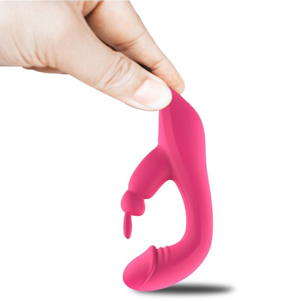 OLLY - Manyetik Şarjlı Su Geçirmez Klitoris ve G Spot Uyarıcı 2 in 1 Rabbit Tavşan Vibratör