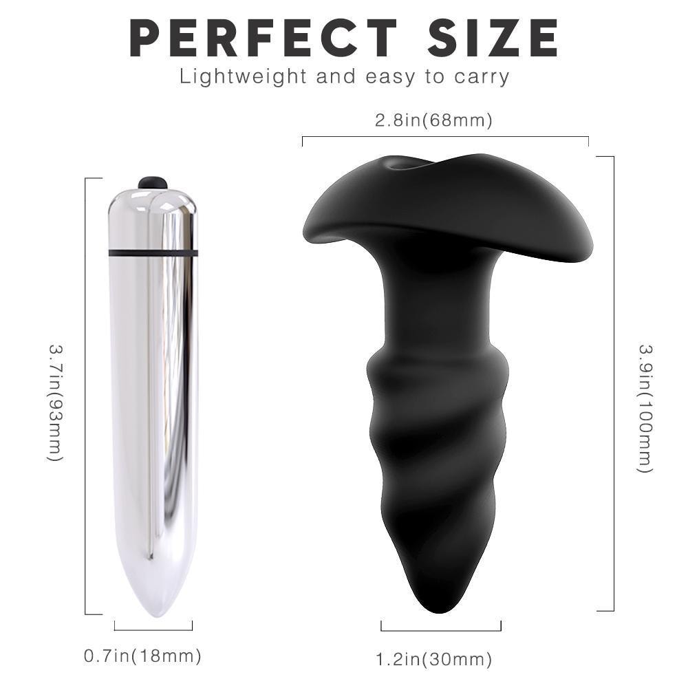 Love Arrow - Çıkar Tak Bullet Vibratörlü Güçlü Titreşimli 1 Fonksiyonlu Silikon Anal Plug