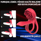 Barry Pro RCT - Şarjlı Uzaktan Kumandalı Çift Motorlu G Nokta Klitoris Uyarıcı Vibratör Titreşimli Testis ve Penis Halkası