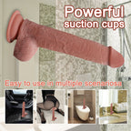 Hareketli Kayar Deri Çift Katmanlı Realistik Dildo Ultra Yumuşak Gerçekçi Yapay Penis 23x4 CM