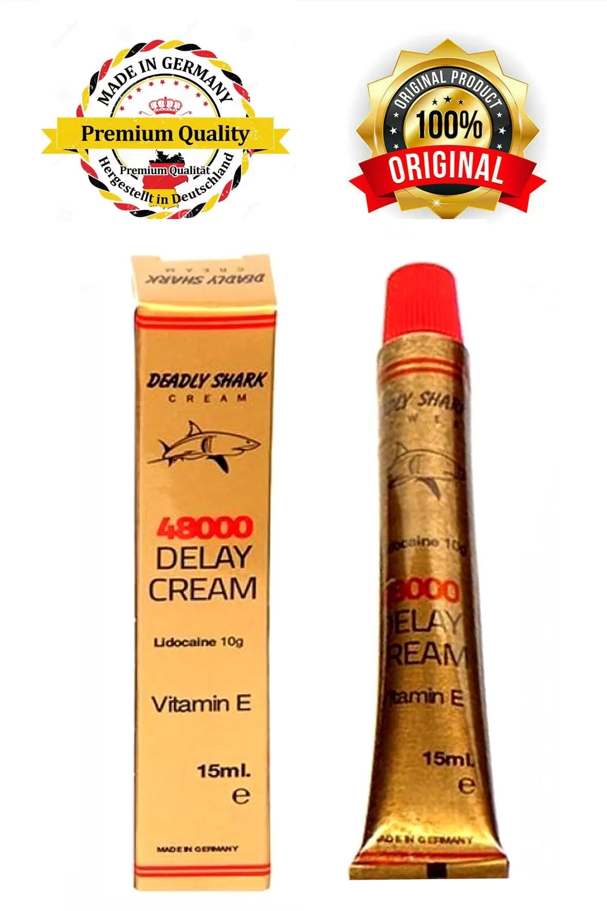 Deadly Shark Delay 48.000 Krem E Vitaminli Delay Cream