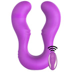 Seraph Pro - Şarjlı Uzaktan Kumandalı Çatal Çift Taraflı Çift Motorlu Güçlü Titreşimli Vibratör Esnek Silikon Strapless Strapon