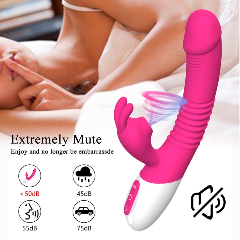 A2 Şarjlı Akıllı Isıtmalı Güçlü Titreşimli G-Spot ve Klitoris Emiş Uyarıcı 2 in 1 Rabbit Vibratör