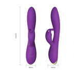 Bonnie - Şarjlı Aynı Anda Klitoris ve G Spot Uyarıcı Eğilebilir Yumuşak Doku Rabbit Vibratör