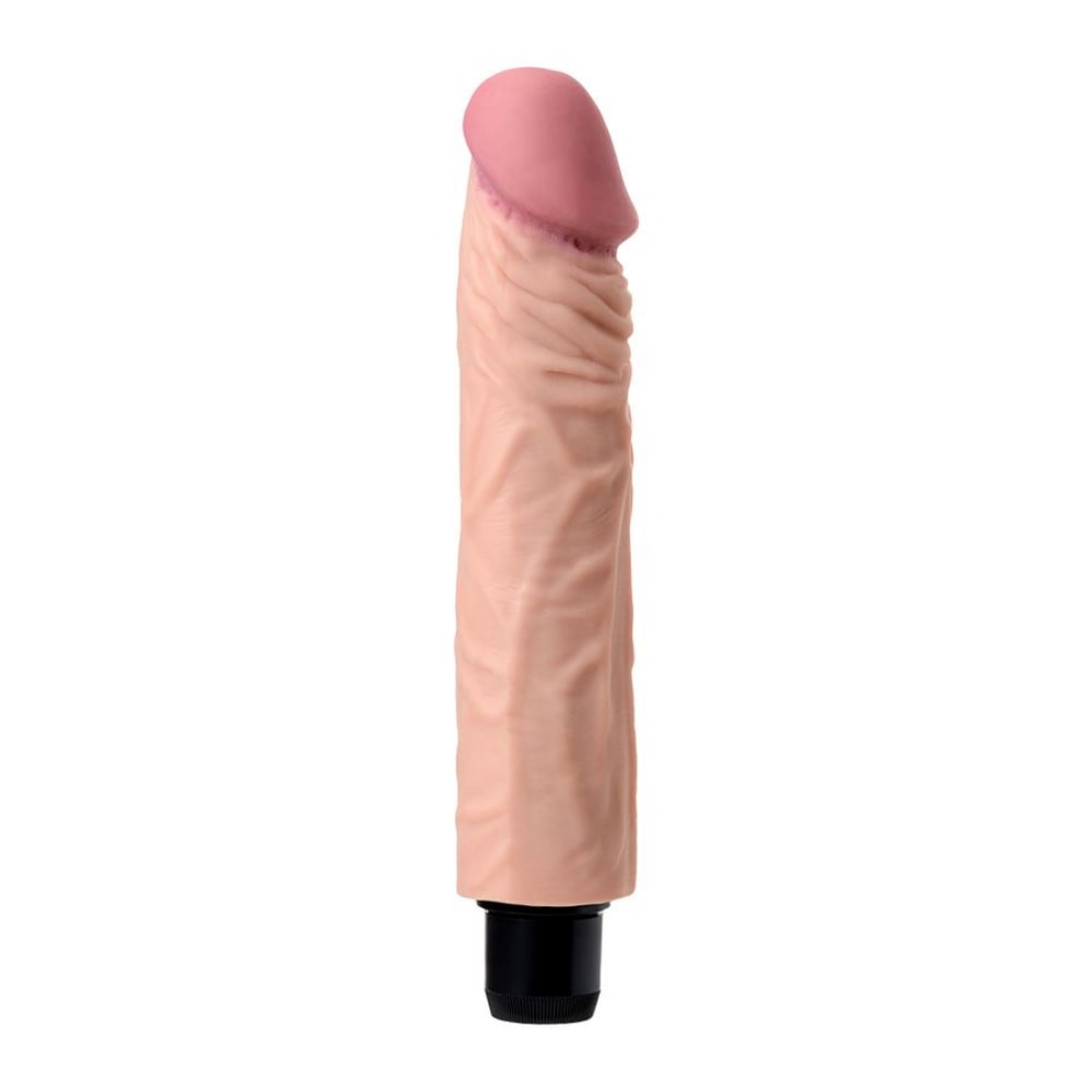Rican - Yumuşak Doku Gerçekçi Yapay Penis Vibratör Güçlü Titreşimli Realistik Dildo 22x3.6 CM