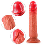 Kirk - Ultra Yumuşak Doku Testissiz Realistik Dildo Çift Katmanlı Silikon Gerçekçi Yapay Penis 17x3.5 CM