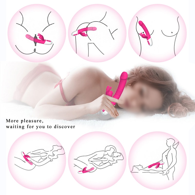A2 Şarjlı Akıllı Isıtmalı Güçlü Titreşimli G-Spot ve Klitoris Emiş Uyarıcı 2 in 1 Rabbit Vibratör