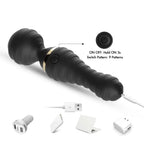 Freexa - Şarjlı 360° Esnek Başlı Vibratör Magic Wand Massager Çok Sessiz Masaj Aleti