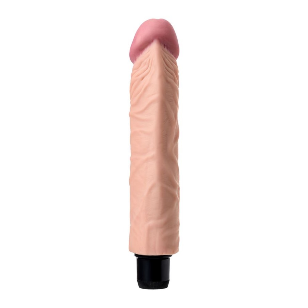 Rican - Yumuşak Doku Gerçekçi Yapay Penis Vibratör Güçlü Titreşimli Realistik Dildo 22x3.6 CM