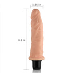 Xtreme Feel - Multi Speed Güçlü Titreşimli Yumuşak Doku Realistik Dildo Testissiz Gerçekçi Yapay Penis 22x4.2 CM