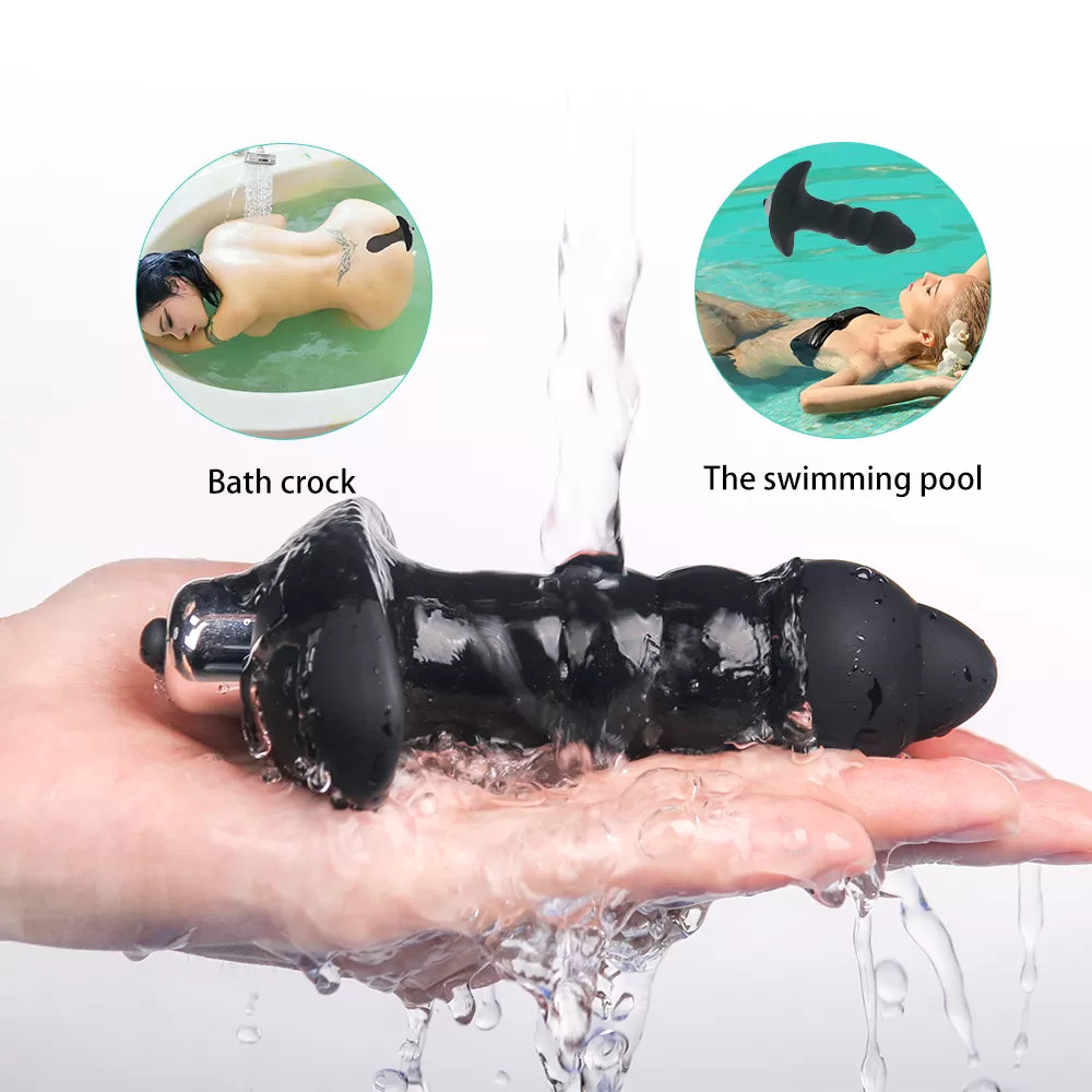 Bubble - Çıkar Tak Bullet Vibratörlü Güçlü Titreşimli 1 Fonksiyonlu Silikon Anal Plug