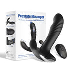 Prostate Massager - Şarjlı Kablosuz Kumandalı Aynı Anda Perine ve Prostat Uyarıcı Hareketli Anal Masaj Vibratörü
