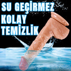 Güçlü Vantuzlu Damarlı Realistik Dildo Gerçekçi Yapay Penis 21x3.7 CM