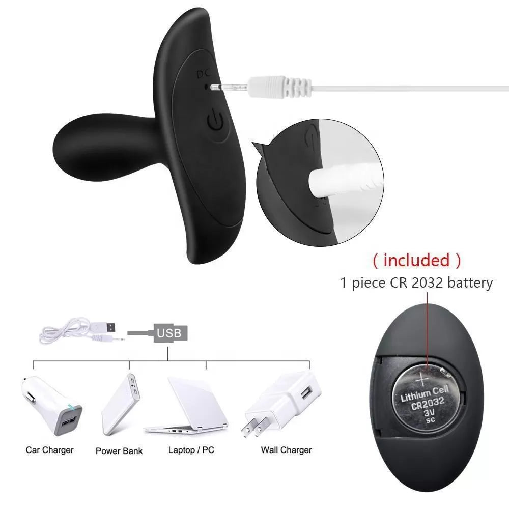 Mujer - Şarjlı Kablosuz Uzaktan Kumandalı Esnek Yapıda Güçlü Titreşimli Anal Plug Vibratör
