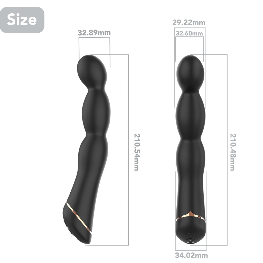 Knot - Manyetik Şarjlı Güçlü Titreşimli Boğumlu Silikon Anal Plug G Nokta Uyarıcı ve Anal Vibratör
