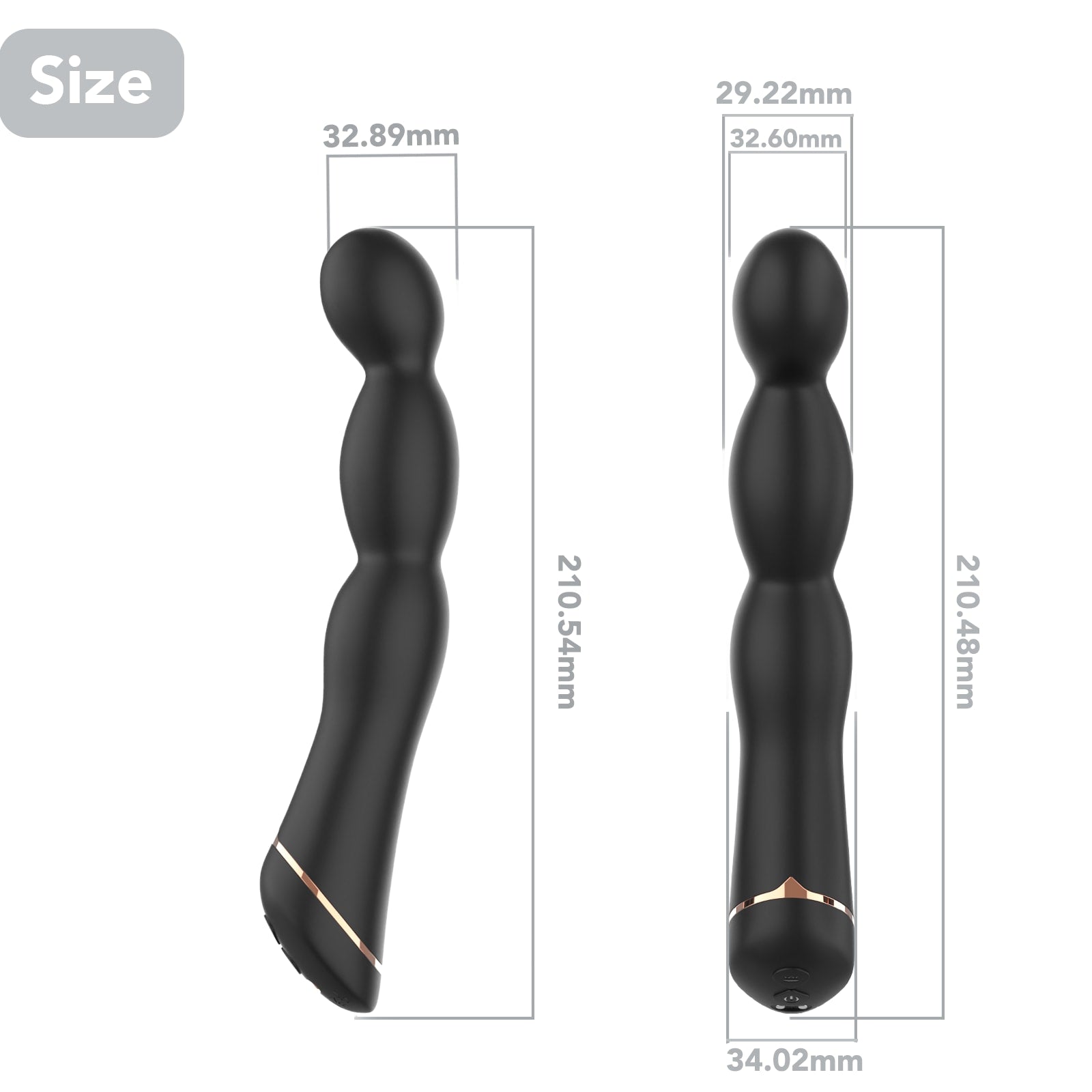 Knot - Manyetik Şarjlı Güçlü Titreşimli Boğumlu Silikon Anal Plug G Nokta Uyarıcı ve Anal Vibratör