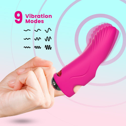 Aurora - Şarjlı G Nokta ve Klitoris Uyarıcı Parmağa Takılabilir Mini Vibratör