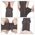 Hareketli Kayar Deri Ultra Yumuşak Doku Çift Katmanlı Kıkırdaklı Büyük Boy Realistik Dildo Gerçekçi Yapay Penis 23x4 CM