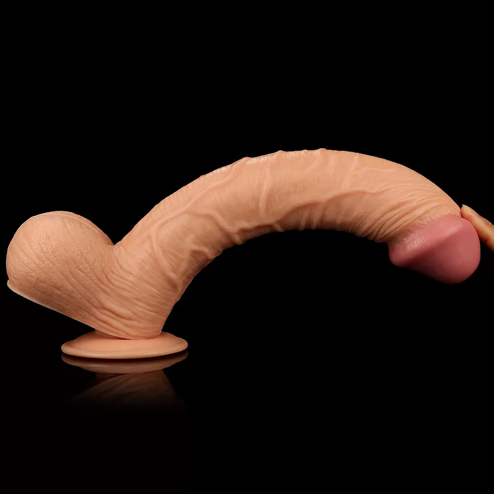 Legendary King Sized - Büyük Boy Kalın Realistik Dildo XXL Size Ekstra Büyük Gerçekçi Yapay Penis 33x5.5 CM
