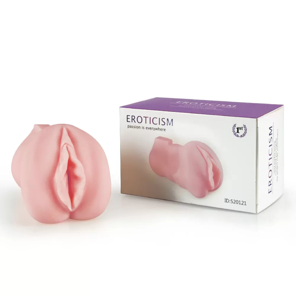 Gerçekçi Cep Boy Et Dokulu Yapay Vajina Realistik Soft Mastürbatör 16 CM