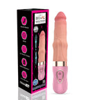 Şarjlı Akıllı Isıtmalı İleri Geri Hareketli Ultra Yumuşak Realistik Dildo Titreşimli Gerçekçi Yapay Penis 27 CM