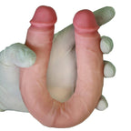 Victor - Sliding Skin Ultra Soft Realistic Double Ended Dildo Hareketli Kayar Deri Çift Katmanlı Çift Taraflı Gerçekçi Yapay Penis 30 CM