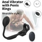 Fatnes - Şarjlı Kablosuz Kumandalı Testis ve Penis Halkalı Aynı Anda Perine ve Prostat Uyarıcı Vibratör