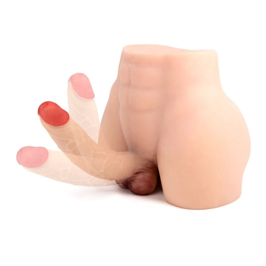 Alan - Mega Boy Anal Girişli 21 CM Yapay Penisli Erkek Yarım Vücut Realistik Manken 7.7 KG