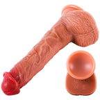 Oscar - Ultra Yumuşak Dokulu Realistik Dildo Çift Katmanlı Silikon Gerçekçi Yapay Penis 23x4.5 CM