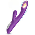Spark - Şarjlı Isıtmalı Aynı Anda Klitoris ve G Spot Uyarıcı Güçlü Titreşimli 2 in 1 Rabbit Vibratör