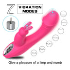 OLLY - Manyetik Şarjlı Su Geçirmez Klitoris ve G Spot Uyarıcı 2 in 1 Rabbit Tavşan Vibratör