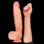 Çift Katmanlı Yumuşak Doku Büyük Boy Realistik Dildo Silikon Gerçekçi Yapay Penis 30x5.8 CM