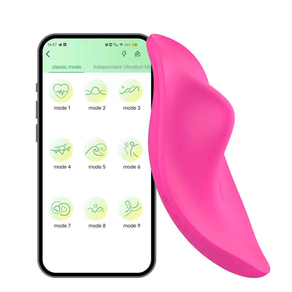 Paname App - Şarjlı Telefon Kontrollü Klitoris Uyarıcı Çok Sessiz Giyilebilir Mini Vibratör