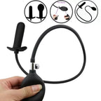 İnflatable Anal Plug Şişirilebilir Anüs Alıştırma Eğitimi Anal Genişletici Silikon Anal Butt Plug