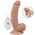 Ultra Soft Realistik Dildo Güçlü Titreşimli Yumuşak Doku Gerçekçi Yapay Penis Vibratör 20 CM