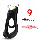 Veyron - Şarjlı Güçlü Titreşimli Testis ve Klitoris Uyarıcı Vibratör Penis Yüzüğü