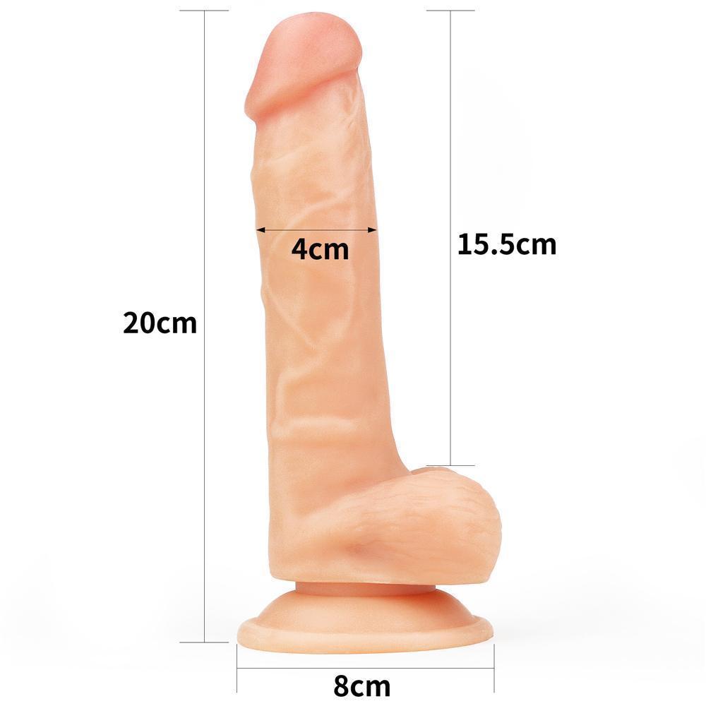 Geliştirilmiş Gerçekçi Yapay Penis Yumuşak Doku Realistik Dildo 20x4 CM