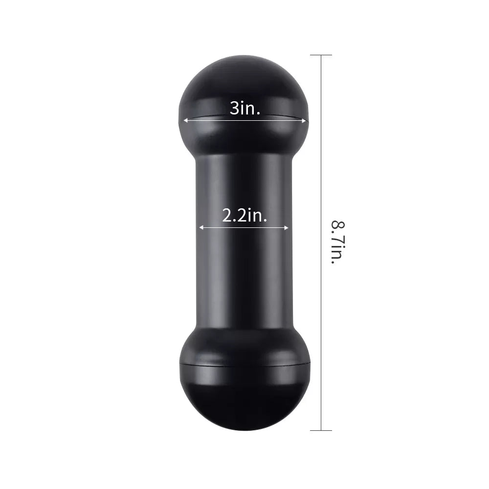 Tutma ve Saklama Dumbell Kutulu Çift Taraflı Oral Vajina Girişli Gerçekçi Mastürbatör 22 CM