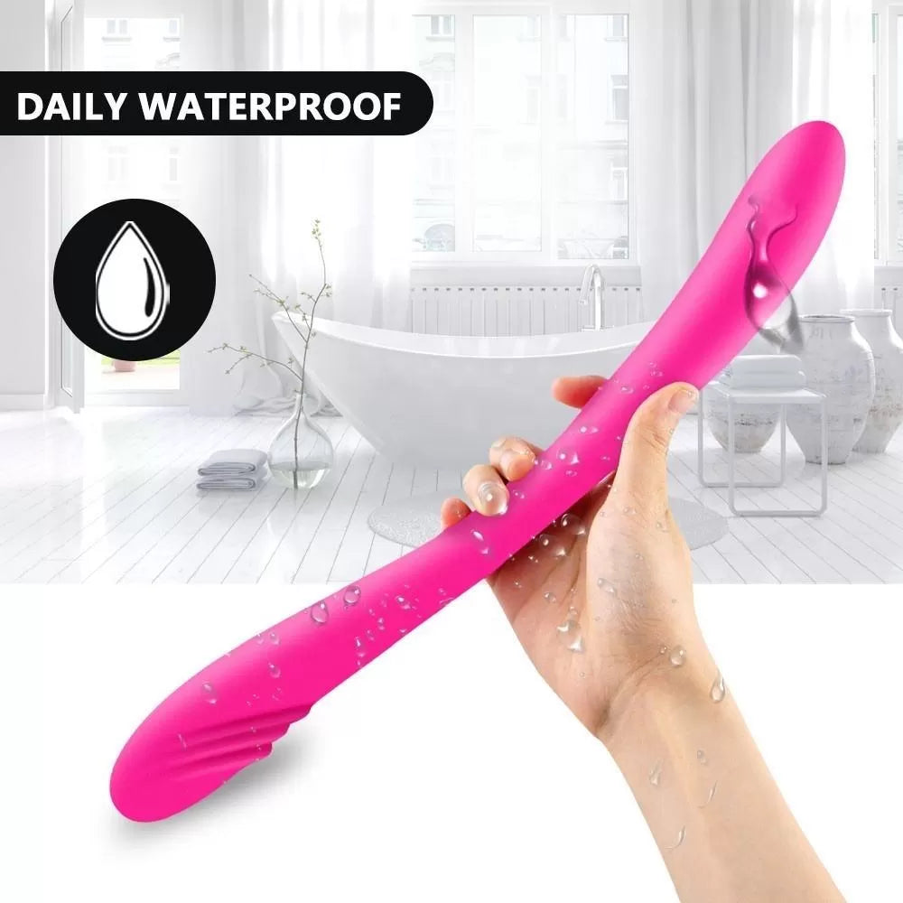 Double Ended - Şarjlı Kablosuz Kumandalı G-Spot Uyarıcı Bükülebilir Çift Taraflı Kullanılabilir Vibratör