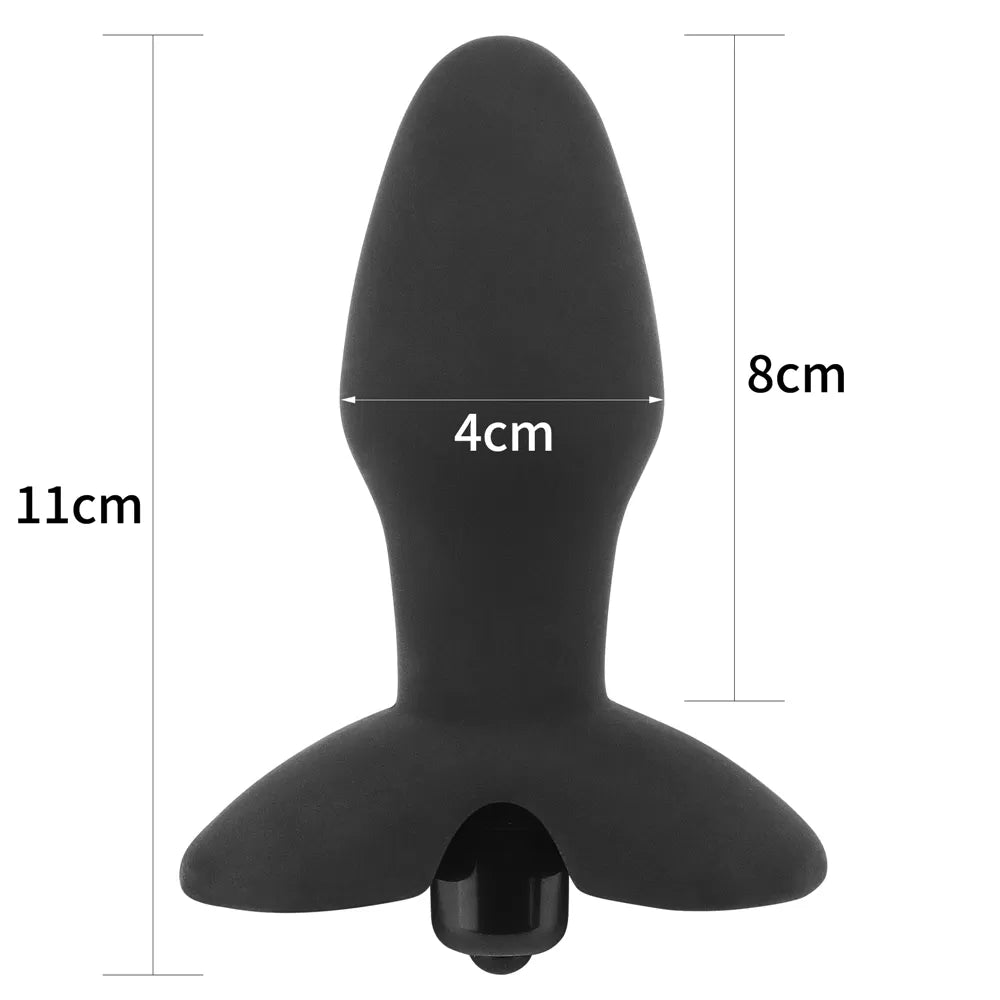 Tingler - Çıkar Tak Bullet Vibratörlü Güçlü Titreşimli 10 Fonksiyonlu Silikon Anal Plug