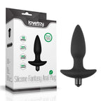 Silicone Fantasy - Çıkar Tak Bullet Vibratörlü Güçlü Titreşimli 10 Fonksiyonlu Silikon Anal Plug