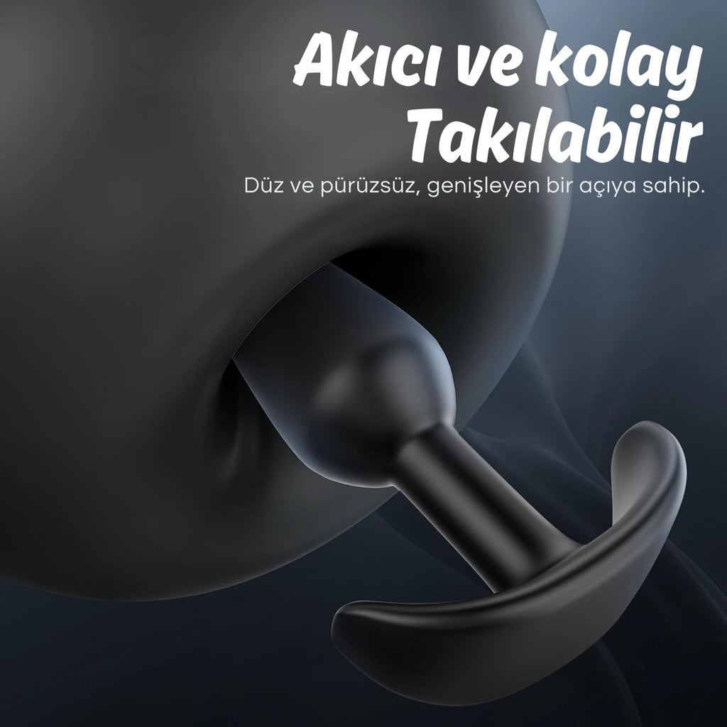 Başlangıç ve İleri Seviye Genişletmek İçin 3 Farklı Boyutta Karo Tabanlı Silikon Anal Plug Set - Siyah