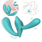 Crown Multiple - Şarjlı Çıkarılabilir Dildo ve Giyilebilir Strapless Strapon Vibratör Dildo