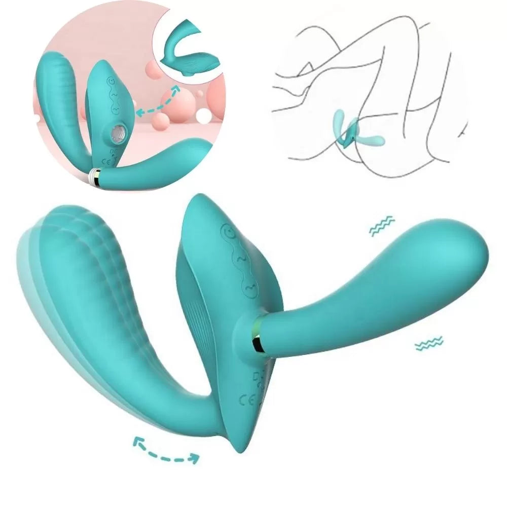 Crown Multiple - Şarjlı Çıkarılabilir Dildo ve Giyilebilir Strapless Strapon Vibratör Dildo