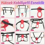 Ivy APP RCT - Şarjlı Kumanda Ve Telefon Kontrollü Vajina Çevresi ve Klitoris Uyarıcı Kemerli Giyilebilir Couple Vibratör