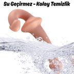 Ultra Soft Realistic Strapless Strap-on Double Dildo Yumuşak Doku Gerçekçi Çift Taraflı Realistik Yapay Penis